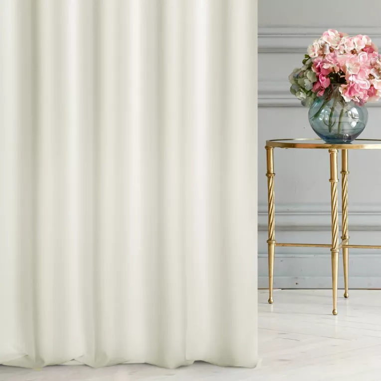 Tkanina zasłonowa dwustronna o ozdobnym splocie, z subtelnym połyskiem