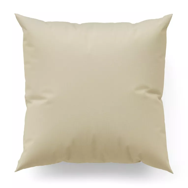 Poszewka szyta STYLE beżowa o naturalnym charakterze, z widocznym, ozdobnym splotem