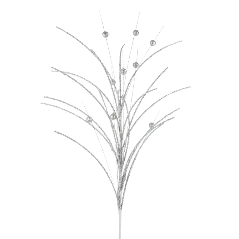 Świąteczna gałązka z dodatkiem ozdobnych kuleczek