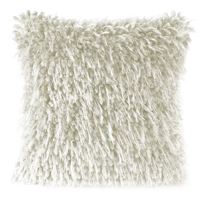 Poszewka dekoracyjna z długim włosem i nićmi