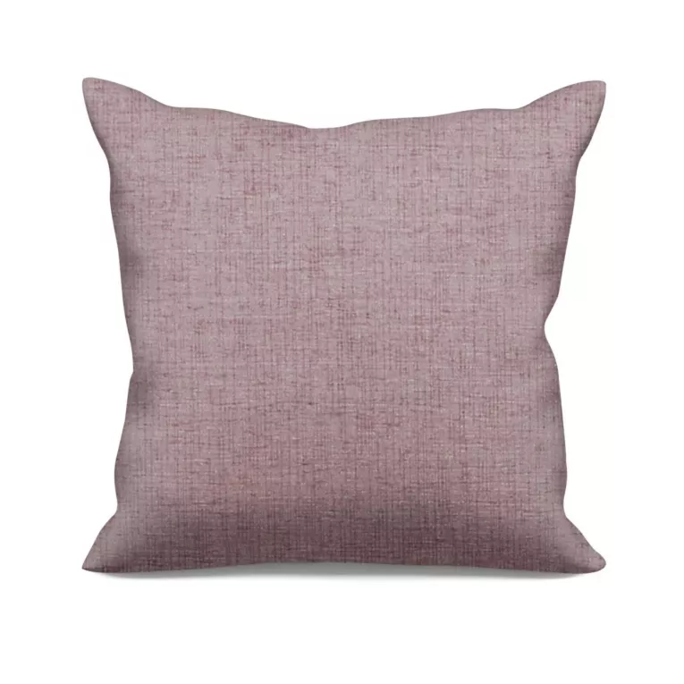 Poszewka szyta pudrowo różowa z szenilowej tkaniny z dodatkiem połyskującej nici