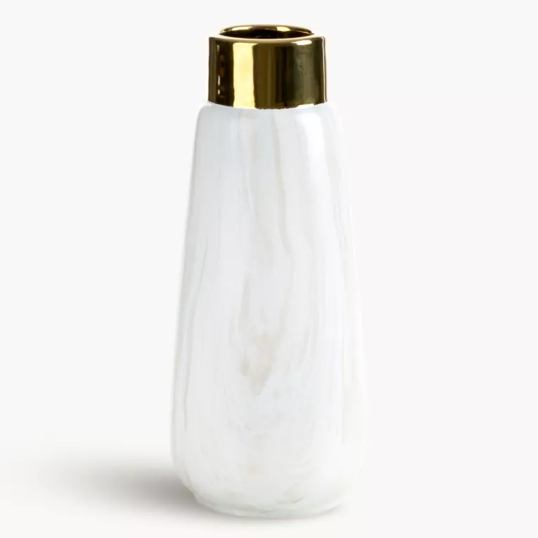 Wazon dekoracyjny ALIANA z przecieranym wzorem