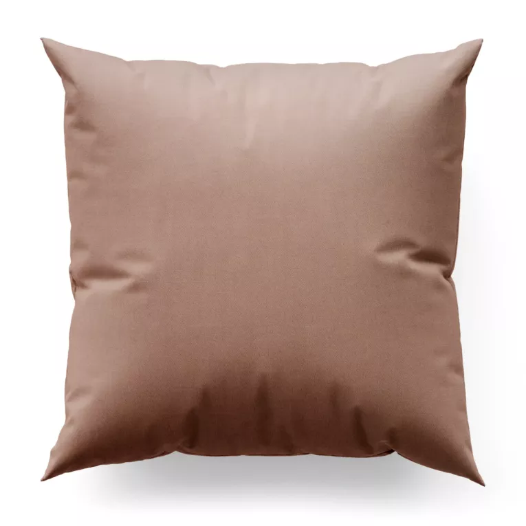 Poszewka szyta jasnoróżowa z miękkiej półmatowej tkaniny welwetowej