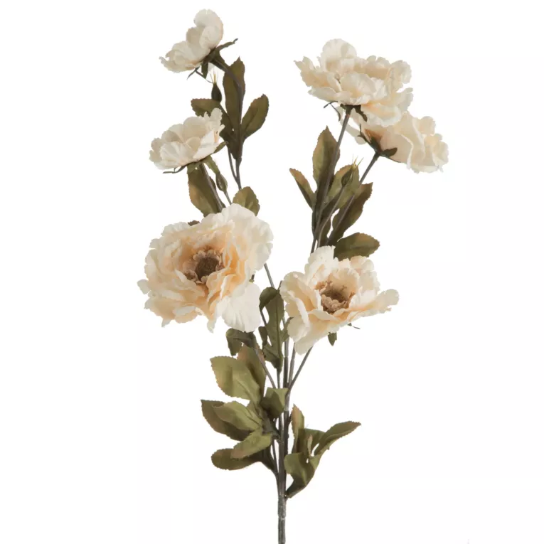 Kwiat sztuczny dekoracyjny z płatkami z jedwabistej tkaniny