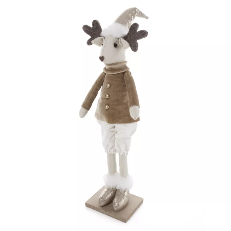 Figurka świąteczna uroczy JELEŃ w spodenkach
