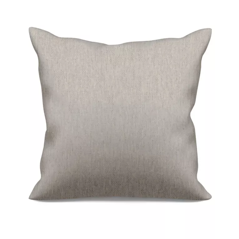 Poszewka szyta SHELBY jasnobeżowa z miękkiej tkaniny o naturalnym splocie i delikatnym połysku