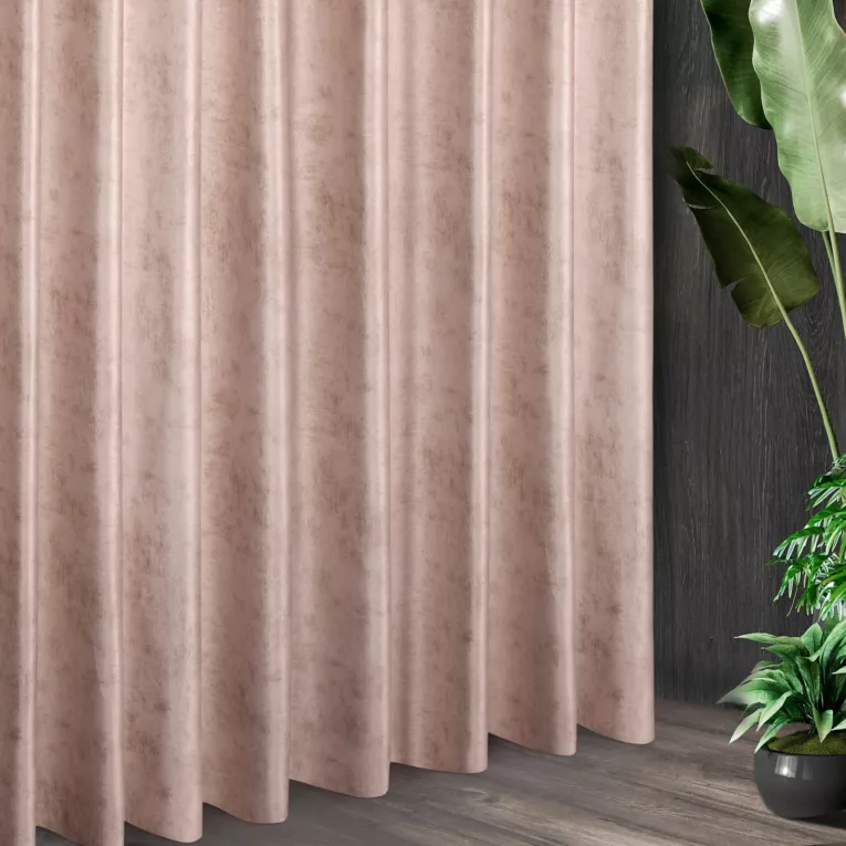 Tkanina zasłonowa welwetowa z błyszczącym nadrukiem