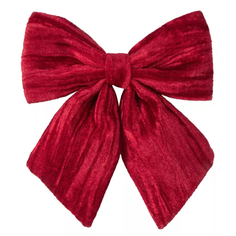 Świateczna KOKARDA z błyszczącego welwetu