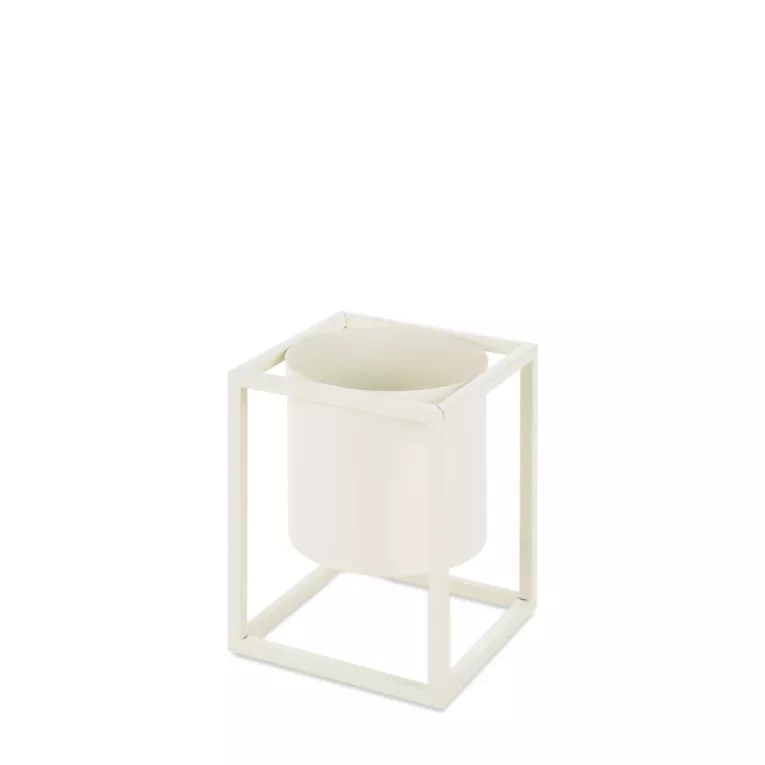 Metalowa osłonka na donicę na stojaku