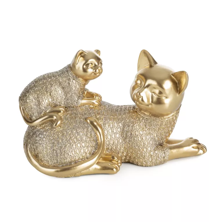 Kotki - figurka dekoracyjna HARIS o drobnym wytłaczanym wzorze