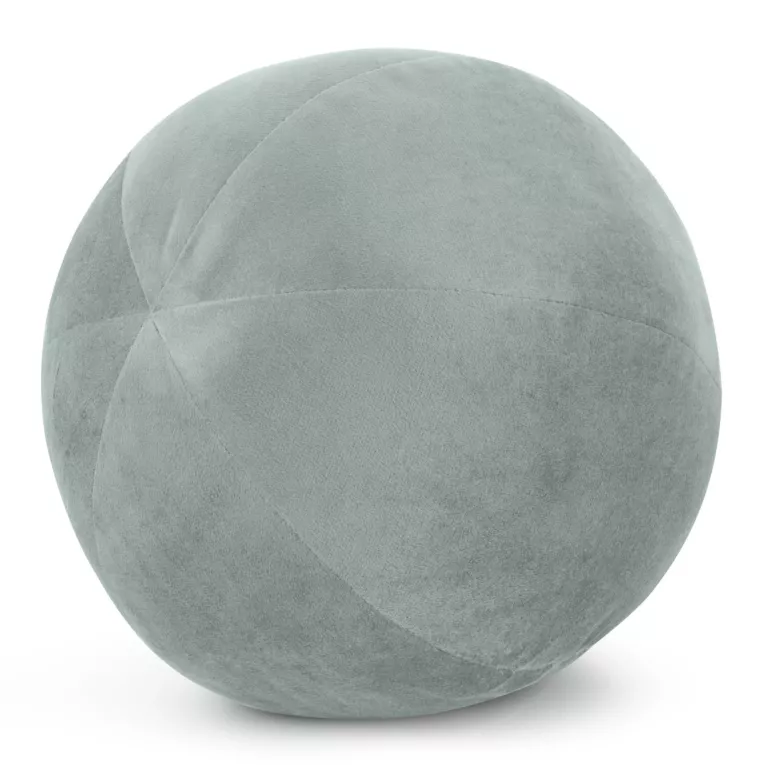 Poduszka dekoracyjna w formie kuli średnica 24 cm welwetowa szałwiowa GAJA