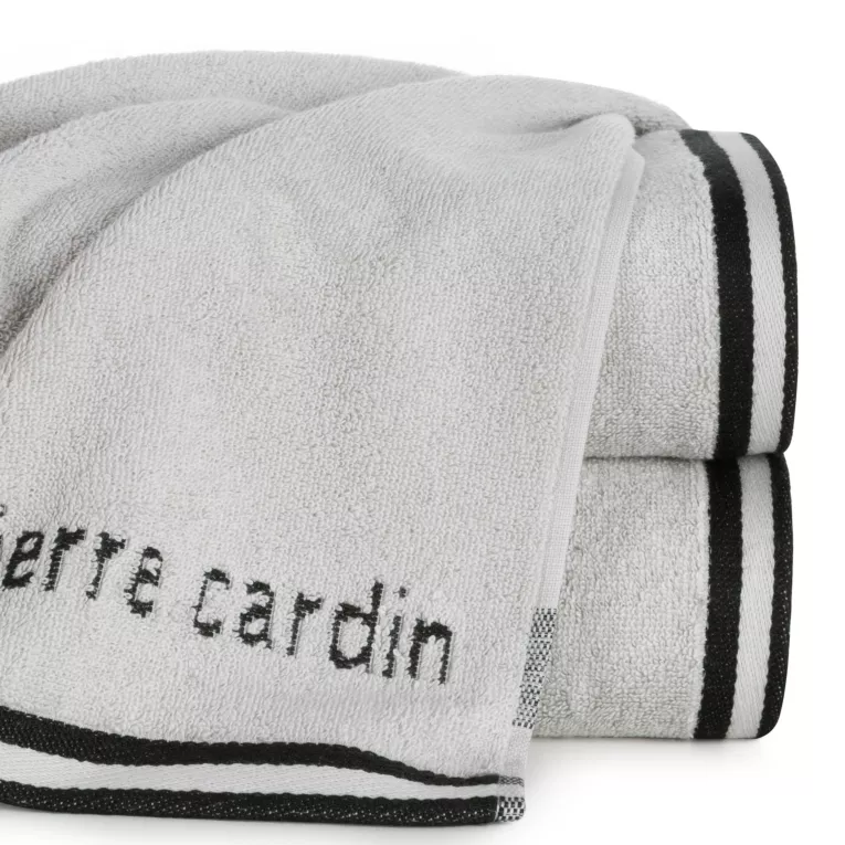 Ręcznik do rąk 30x50 cm bawełniany kolor srebrny z kolekcji Pierre Cardin