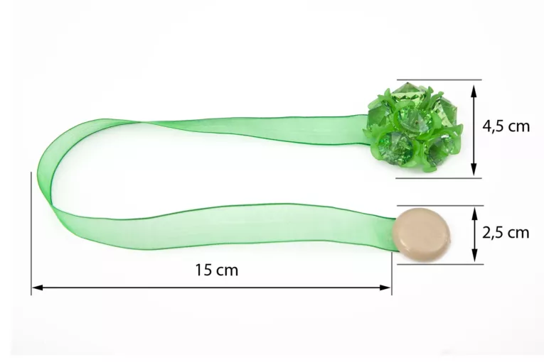 Upinacz dekoracyjny do firan i zasłon z magnesem