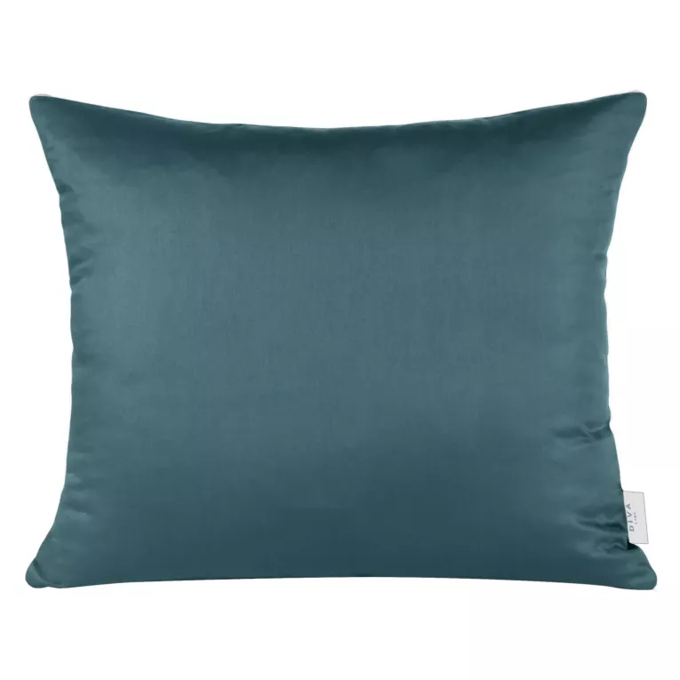 Poszewka na poduszkę 50x70 cm z satyny bawełnianej turkusowa DINA
