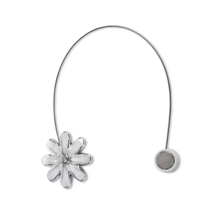 Komplet 2 szt. magnesów zdobionych kwiatem