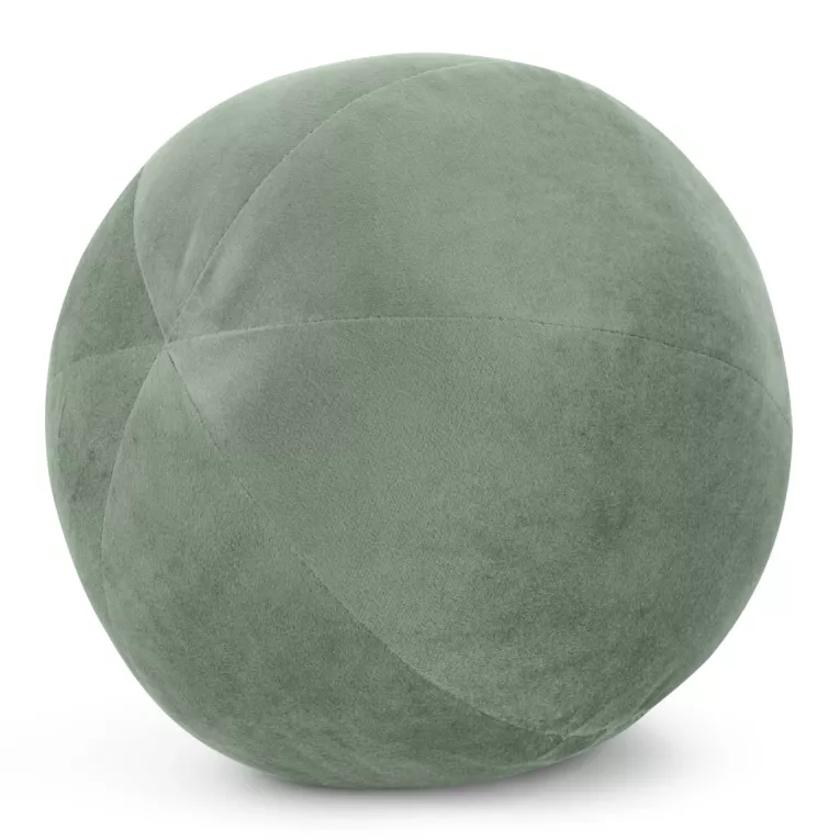 Poduszka dekoracyjna w formie kuli średnica 24 cm welwetowa jasnomiętowy GAJA