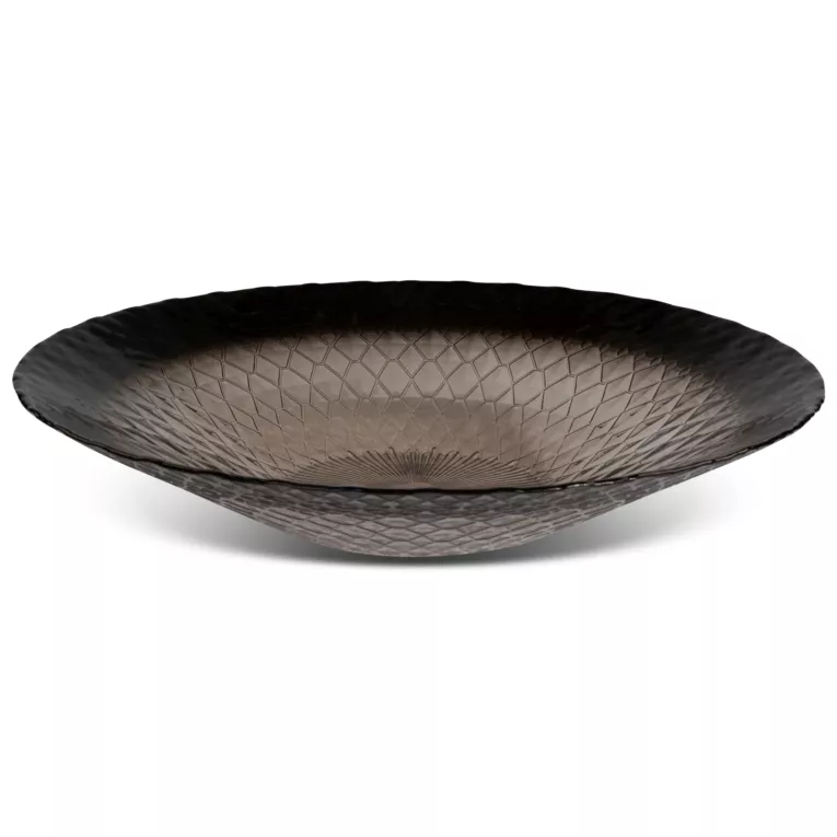 TERRA COLLECTION Misa PALERMO ze szkła dekoracyjnego z geometrycznym wzorem