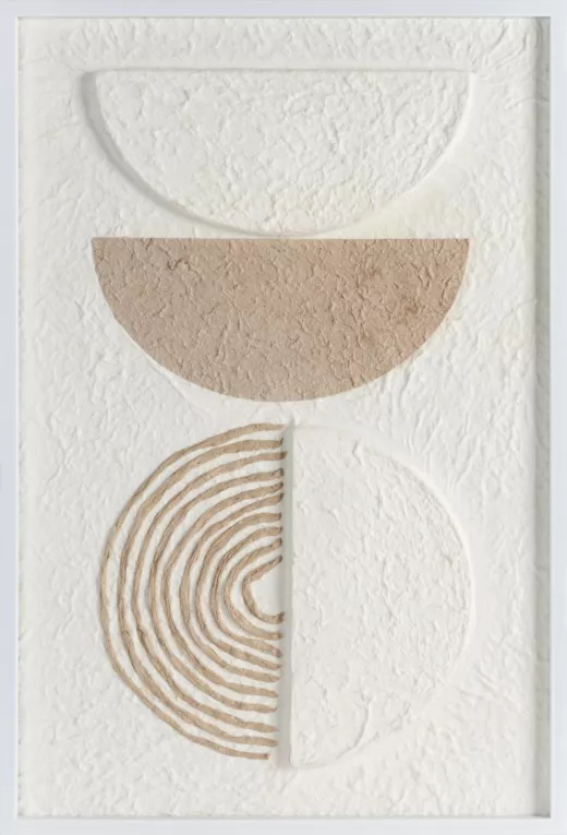 Obraz z wyraźną strukturą w stylu boho oprawiony w ramę