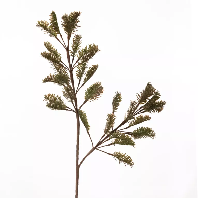 GAŁĄZKA OZDOBNA z igłami, kwiat sztuczny dekoracyjny