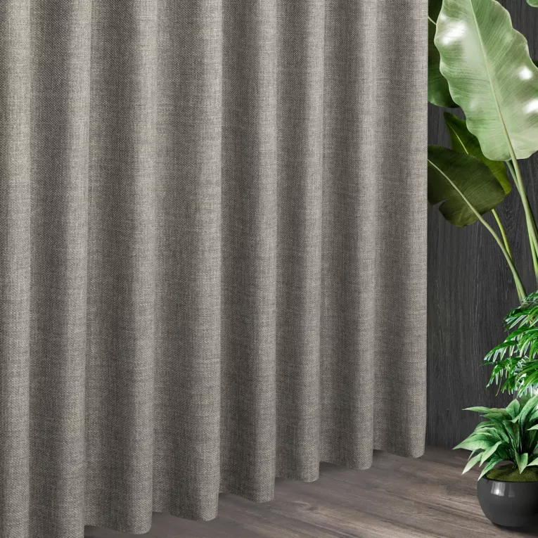 Tkanina zasłonowa o grubszym widocznym splocie