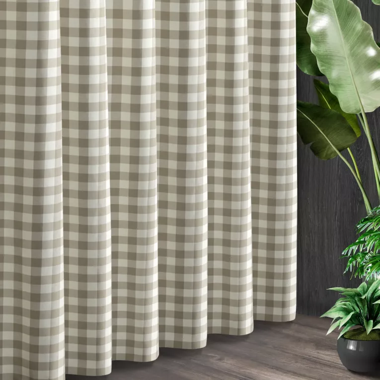 Tkanina zasłonowa  miękka w dotyku w stylu Eko