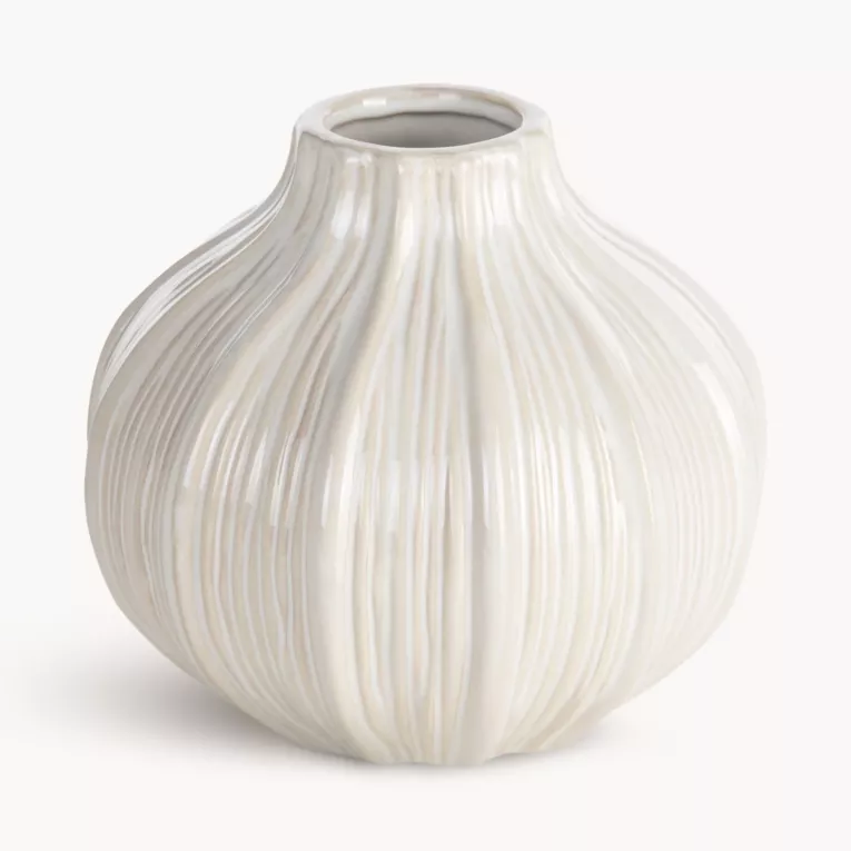 Wazon dekoracyjny GARET z wytłaczanym wzorem