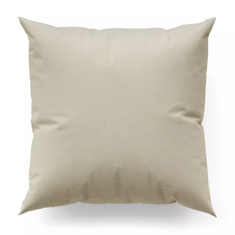 Poszewka na wymiar kremowa z tkaniny szenilowej z efektem melanżu