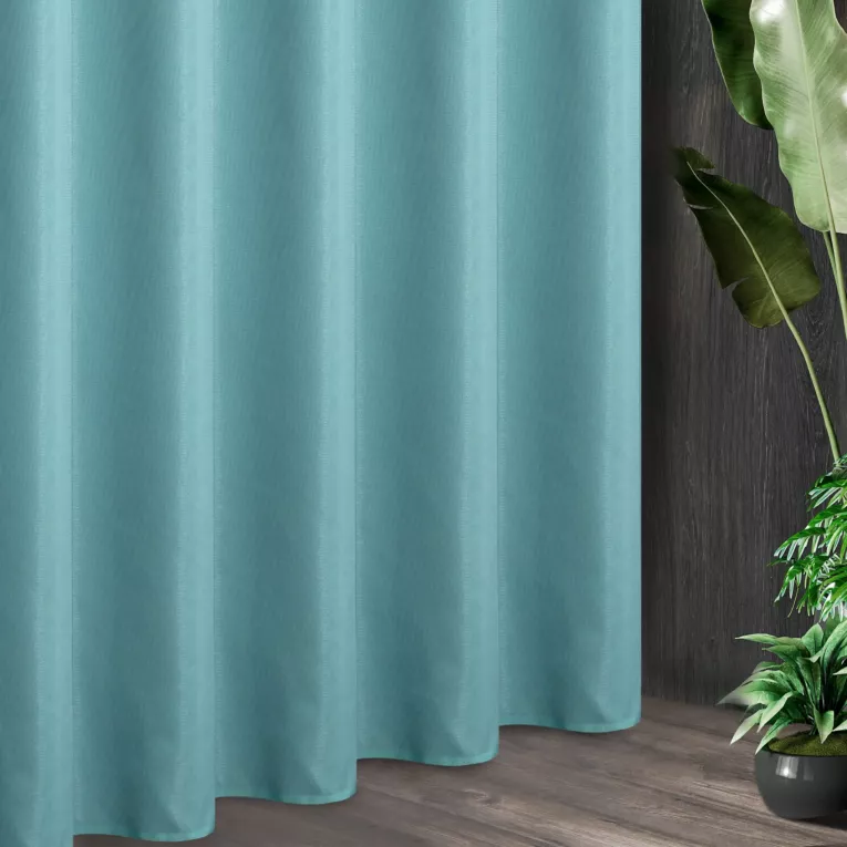 Tkanina zasłonowa z ozdobnym splotem i dodatkiem błyszczącej nici