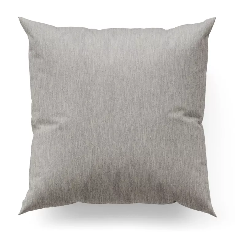 Poszewka szyta srebrna z tkaniny o naturalnym splocie i efektem melanżu, z dodatkiem nici metalicznej Italissima Eva Minge