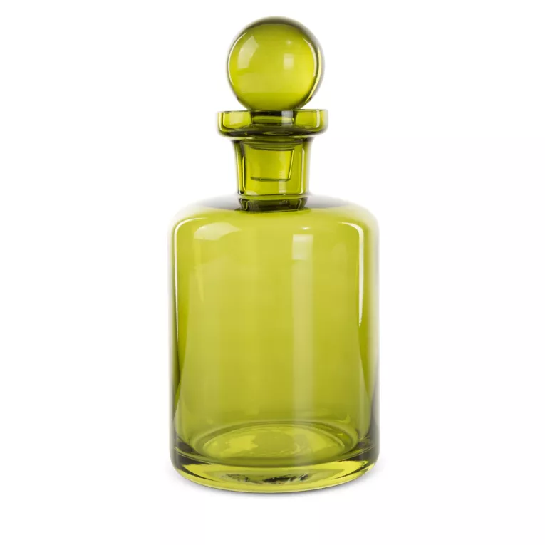 Karafka MADY o minimalistycznym kształcie z barwionego szkła artystycznego