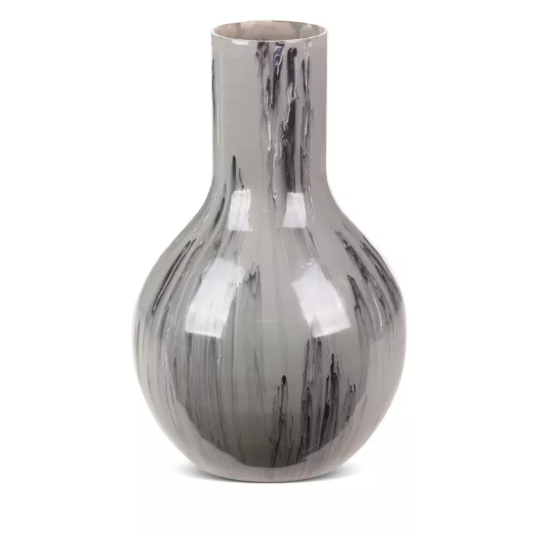 Wazon CALEN ze szkła artystycznego z nieregularnym wzorem farby
