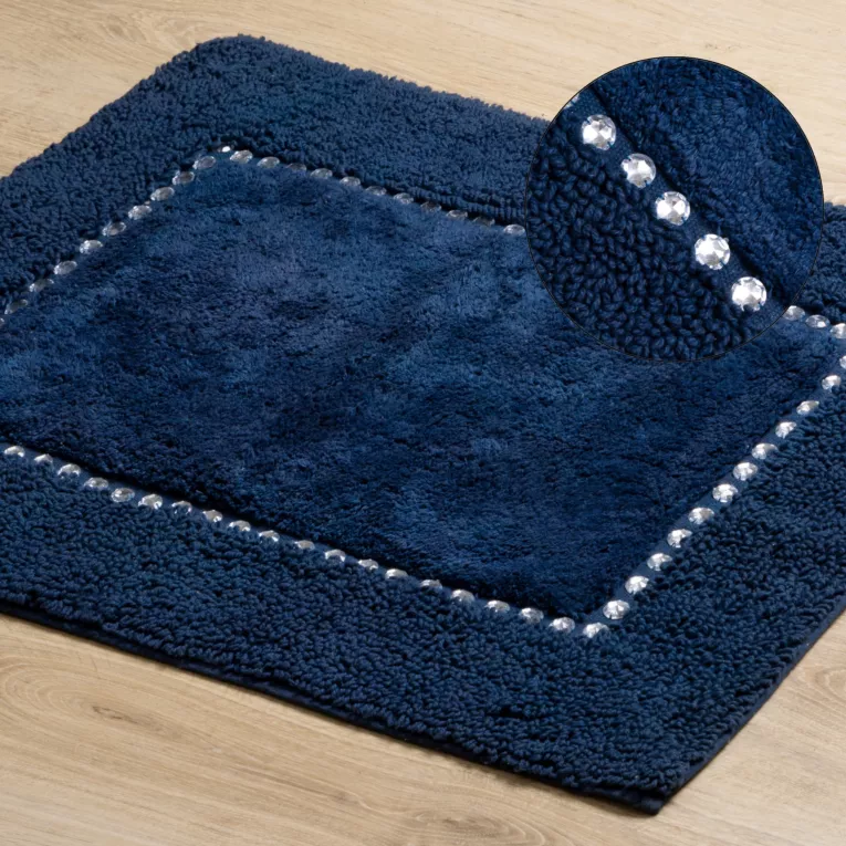 Miękki bawełniany dywanik CHIC zdobiony kryształkami