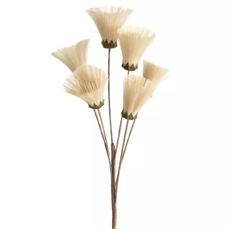 Kwiat sztuczny trawa pampasowa kremowa z ozdobnym pióropuszem 77 cm