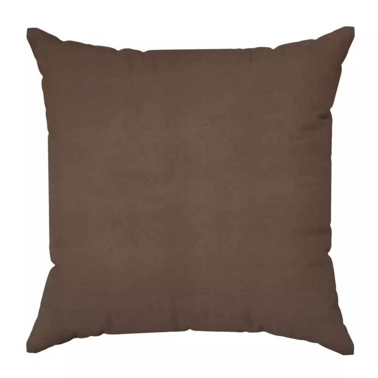 Poszewka szyta DORA - HIT brązowa z miękkiej tkaniny o welurowej strukturze