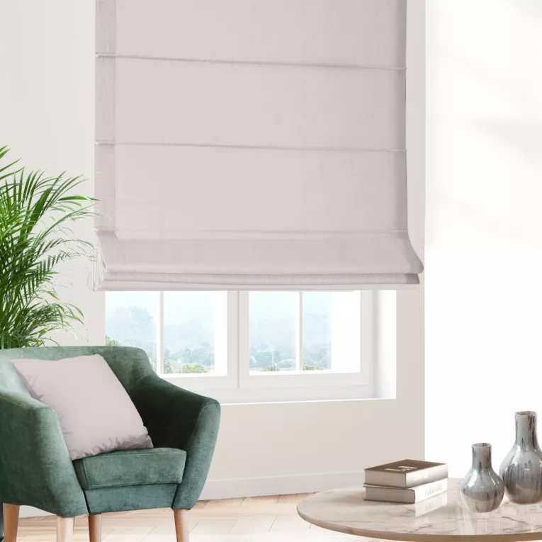 Roleta rzymska DORA - HIT naturalna z miękkiej tkaniny o welurowej strukturze