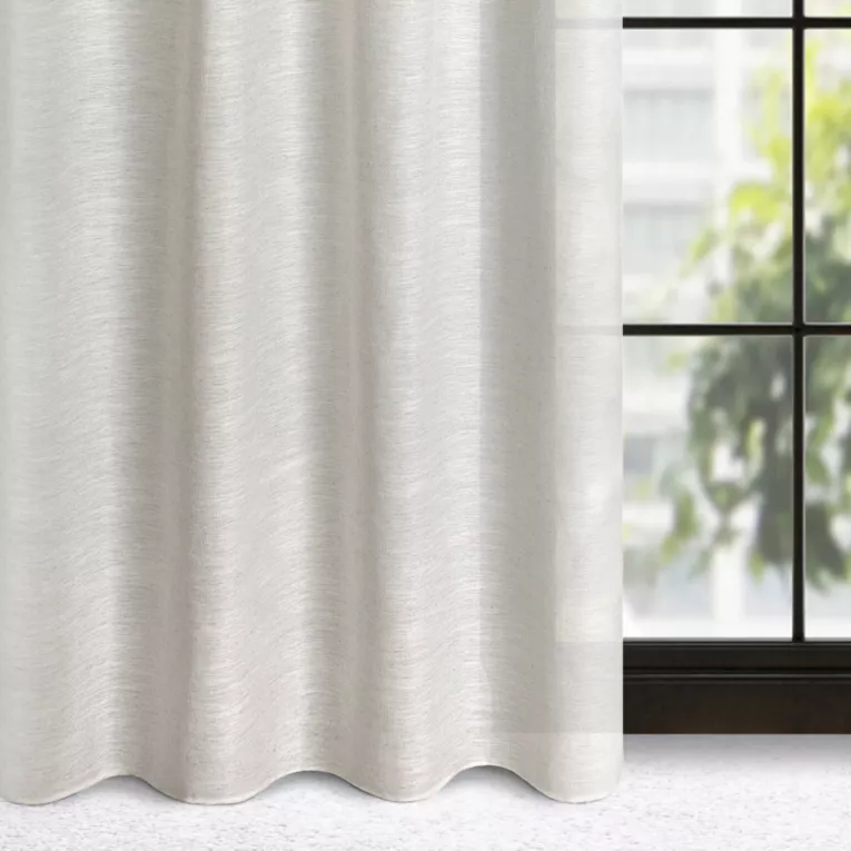 Zasłona naturalna o strukturze płótna 140x250 cm przelotka - ANITA