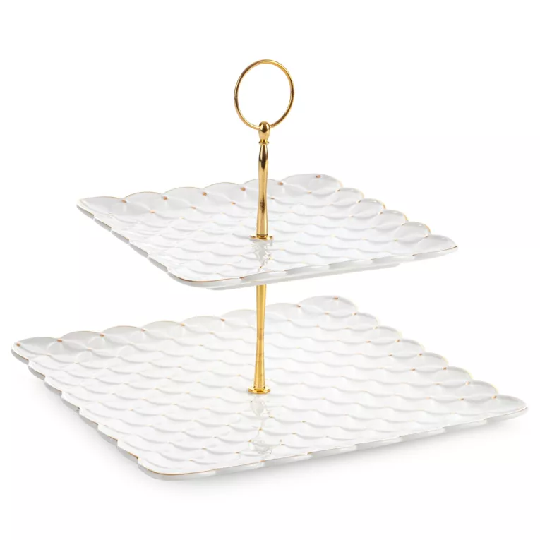 Patera dekoracyjna BELIA z złotymi akcentami