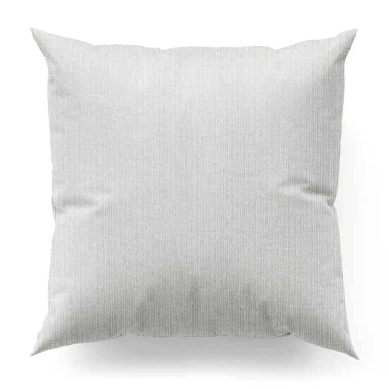 Poszewka szyta naturalna z matowej tkaniny o grubym splocie z efektem melanżu