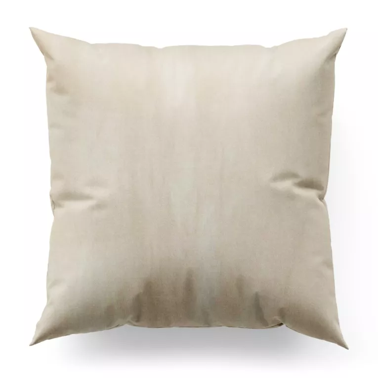 Poszewka szyta SAFARI kremowa z miękkiej welwetowej tkaniny z połyskiem