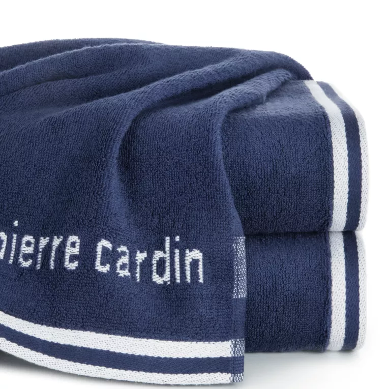 Ręcznik kąpielowy 70x140 cm bawełniany kolor granatowy z kolekcji Pierre Cardin