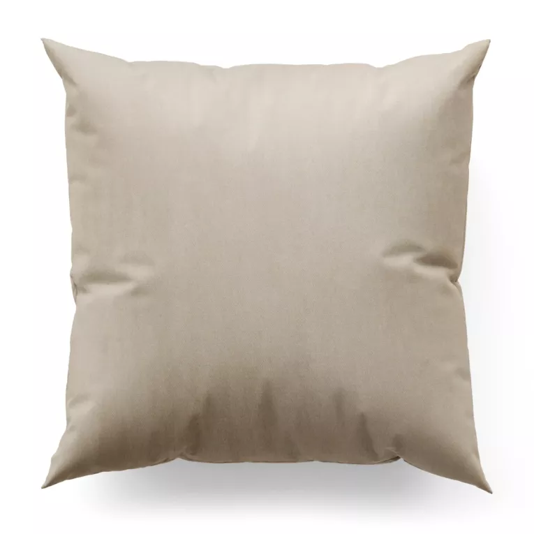 Poszewka szyta kremowa z miękkiej półmatowej tkaniny welwetowej