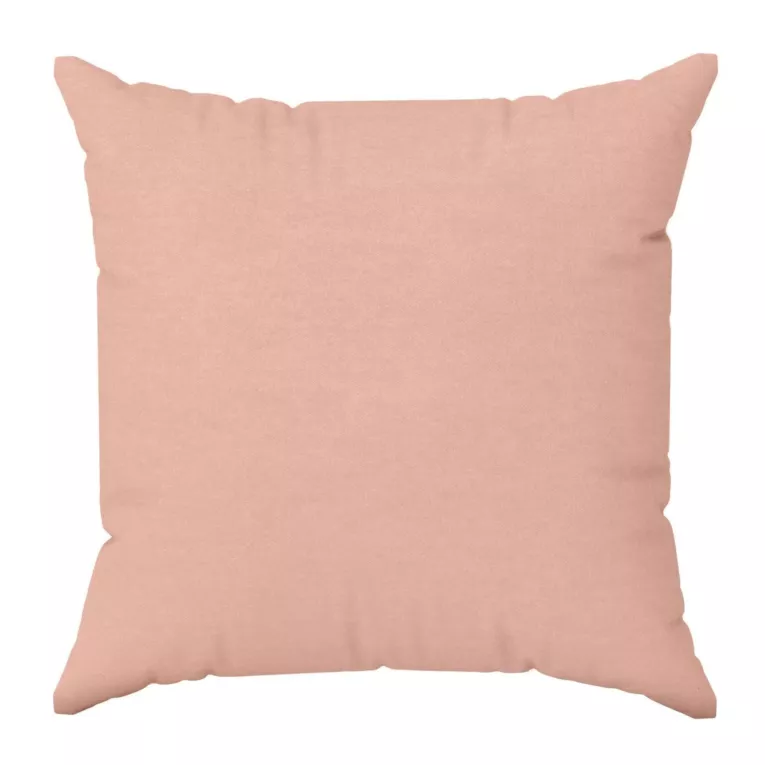 Poszewka szyta DORA - HIT pudrowa z miękkiej tkaniny o welurowej strukturze