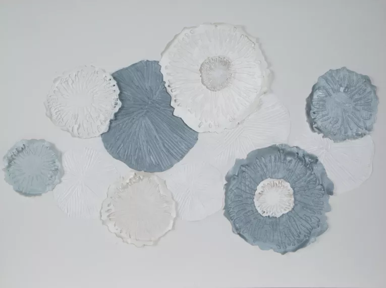 Obraz ręcznie malowany na płótnie kwiaty abstrakcyjne