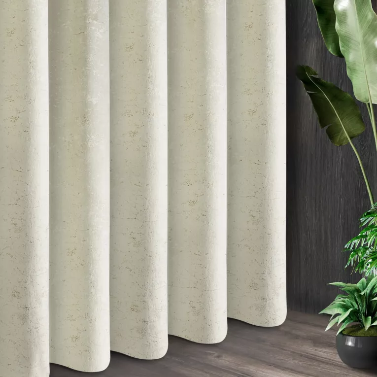 Tkanina zasłonowa welwet z marmurowym złotym nadrukiem