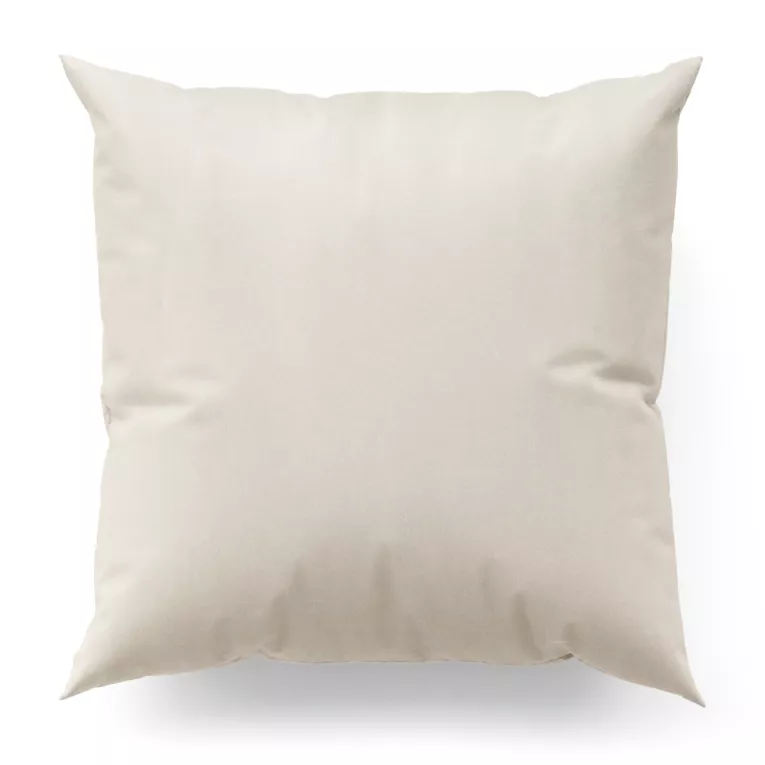 Poszewka szyta kremowa z tkaniny o satynowym połysku zaciemniającej w 100%