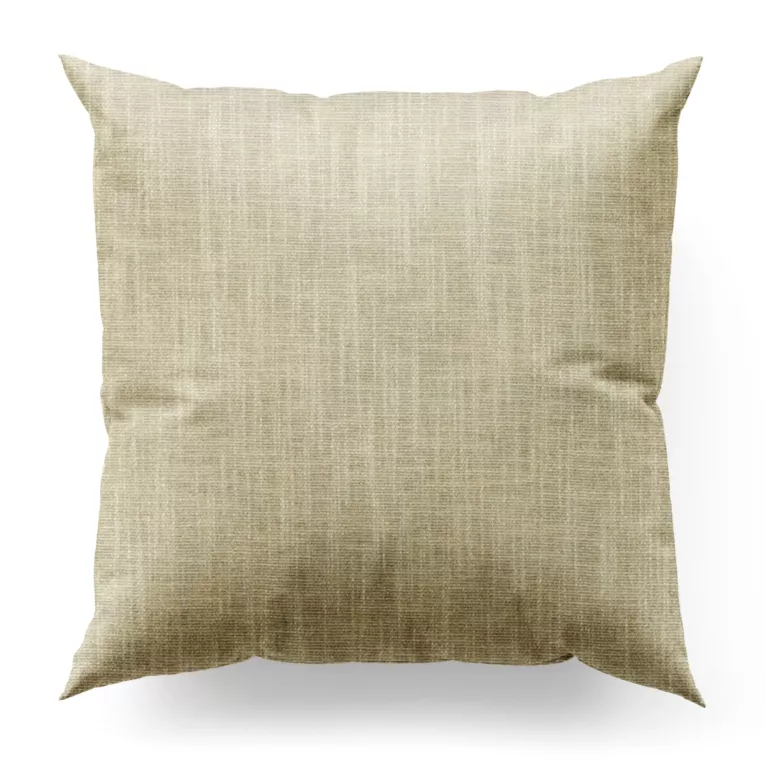 Poszewka szyta złocista z tkaniny o luźnym splocie, z połyskliwym nadrukiem w stylu glamour