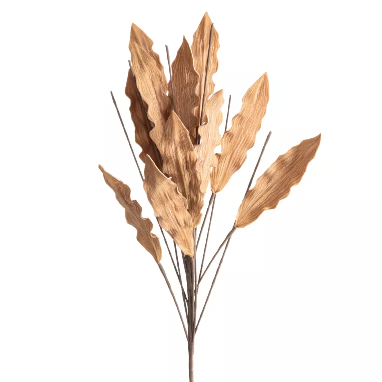 Kwiat sztuczny jasnobrązowy z plastycznej pianki foamiran 84 cm