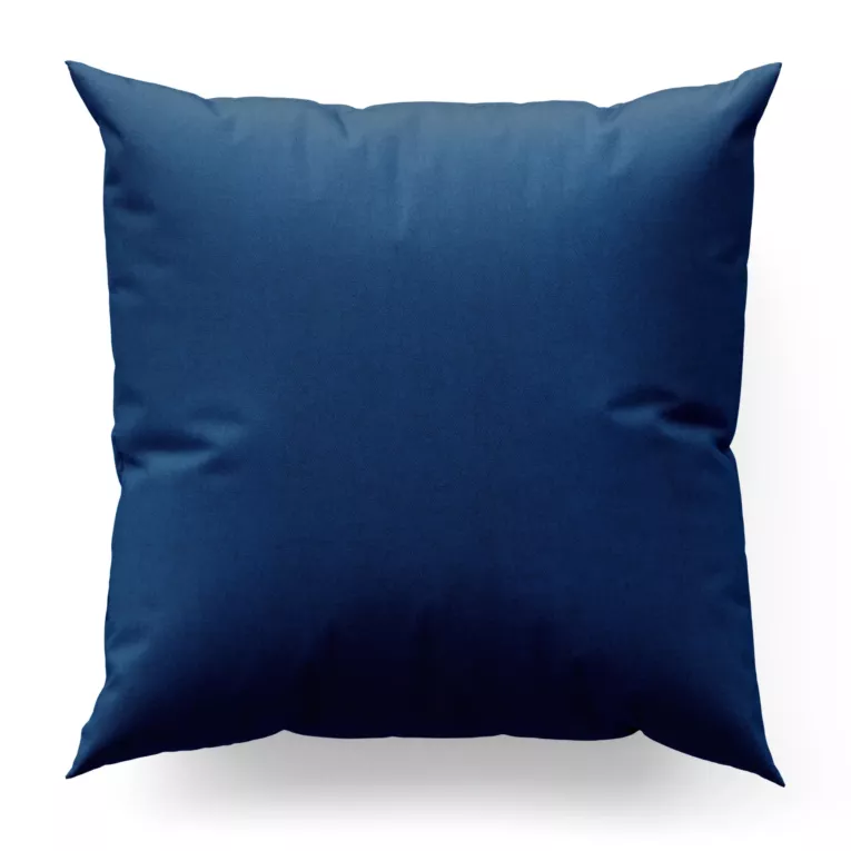 Poszewka szyta granatowa z miękkiej tkaniny o welurowej strukturze