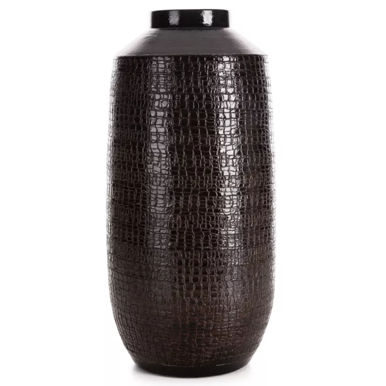 Wazon dekoracyjny z subtelnym wytłaczanym wzorem