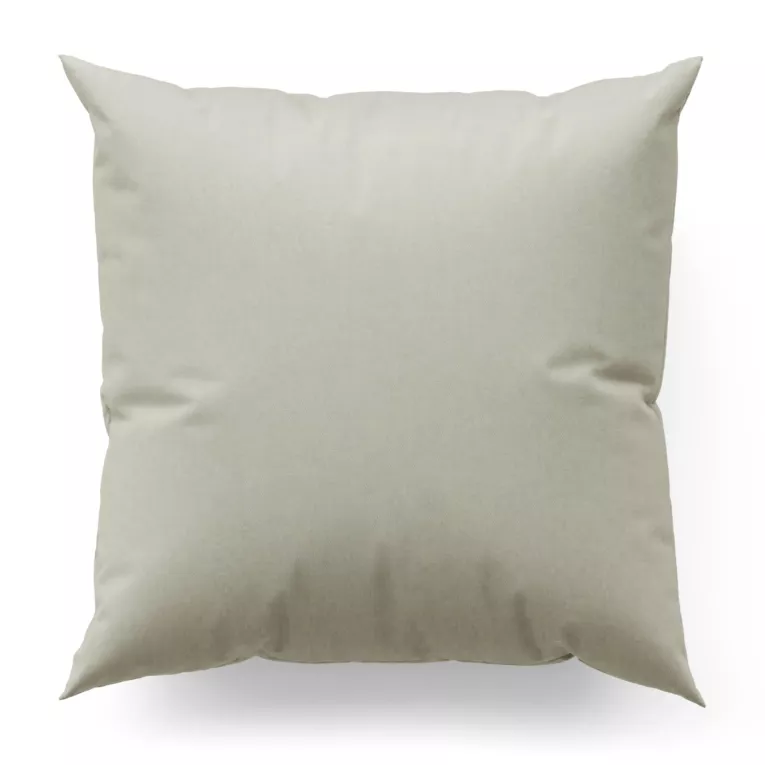 Poszewka szyta beżowa z gładkiej zaciemniającej tkaniny typu dimout